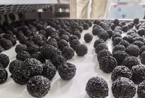 Últimas noticias de la empresa sobre Máquina formadora de bolas de sésamo negro redondas completamente automática para fábrica de snacks