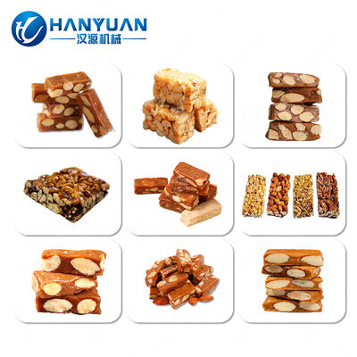 60kW Peanut Candy Making Machine 500kg/H Peanut Bar Production Line