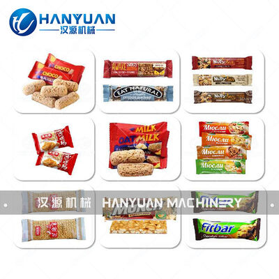 Oatmeal Chocolate Bar Packaging Machine 4.5kW Candy Bar Packaging Machine