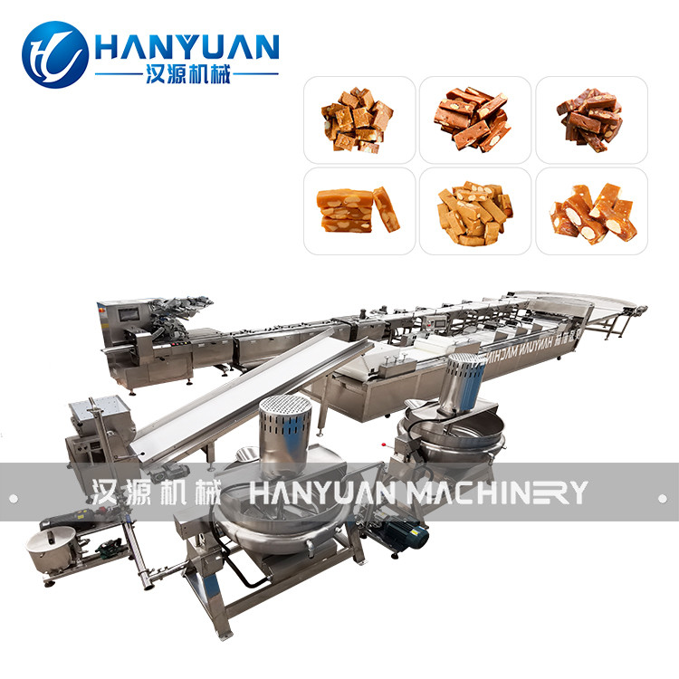 Toffee Nuts Crisp Bar Production Line Protein Bar Manufacturing Equipment