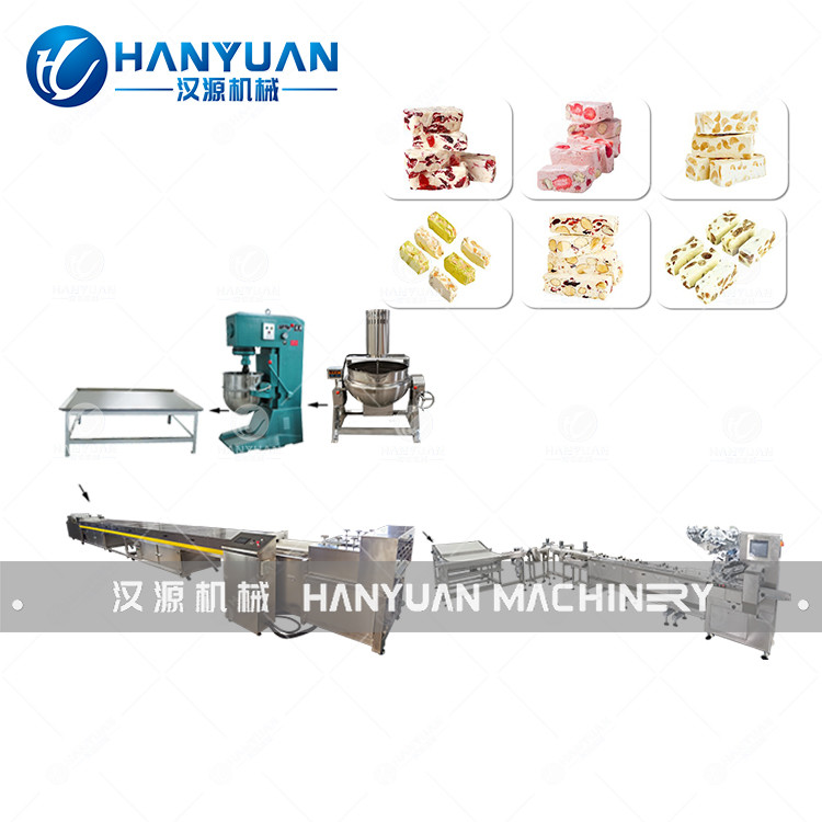 Nougat Candy Bar Production Line 400kg/H Nutrition Bar Manufacturing Equipment