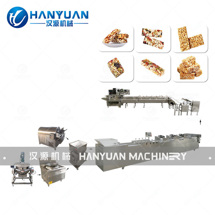 Stainless Steel Snack Bar Production Line 300kg/H-400kg/H Energy Bar Production Line