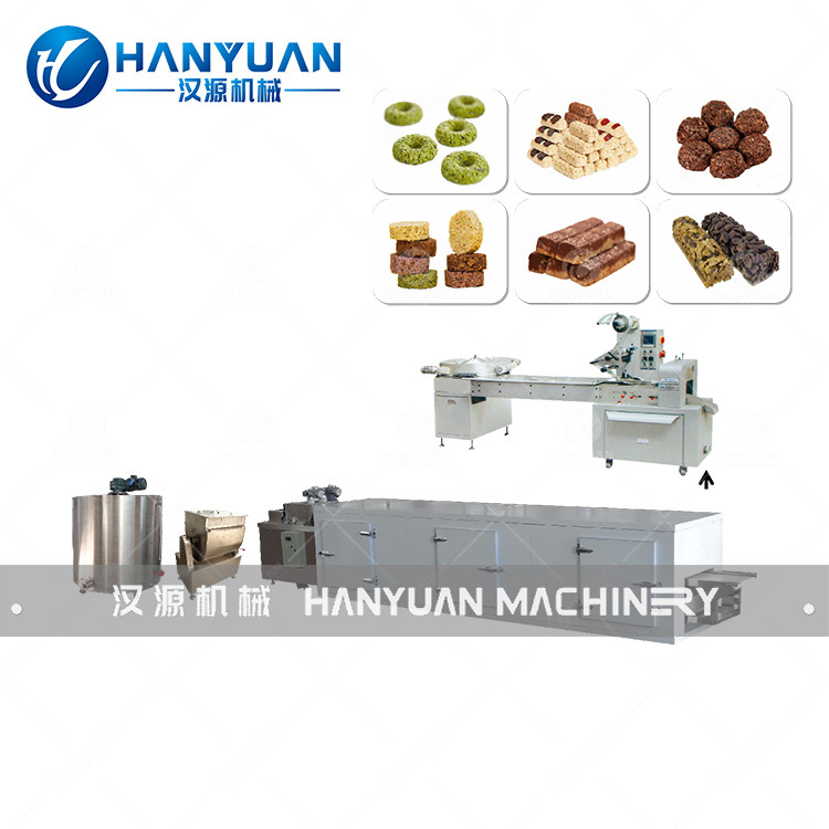 80kW Oat Bar Production Line 200kg/H Professional Chocolate Making Equipment