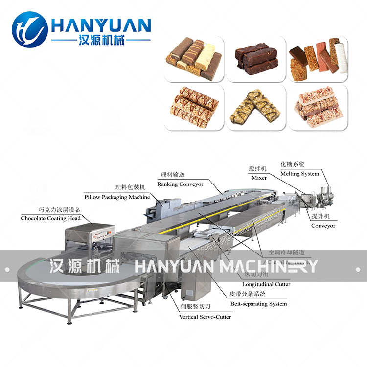 Snack Nut Bar Making Machine 150kW 380V/50Hz Protein Bar Manufacturing Machine