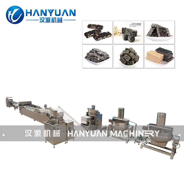 Black Sesame Bar Production Line 300kg/H Peanut Candy Bar Production Line