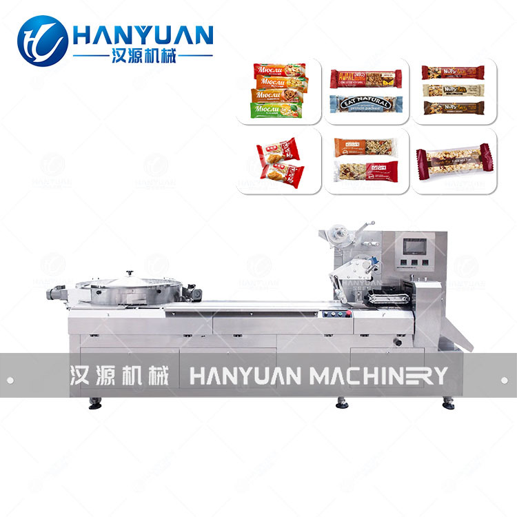 Oatmeal Chocolate Bar Packaging Machine 4.5kW Candy Bar Packaging Machine