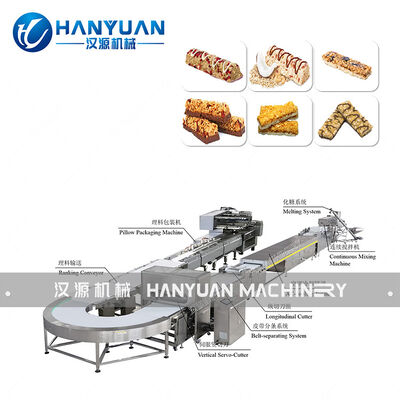 좋은 가격 시리얼 초콜릿 바 생산 라인 500kg/H 그래놀라 바 생산 라인 온라인으로