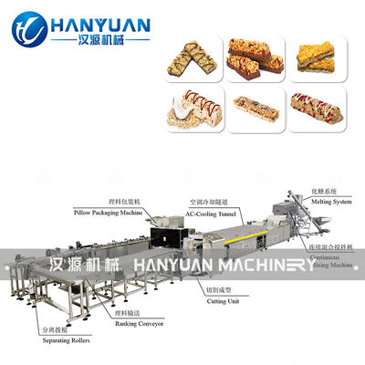 Καλή τιμή Línea de producción de barras de cereales integrales Máquina formadora de barras de cereales cuadradas PLC σε απευθείας σύνδεση