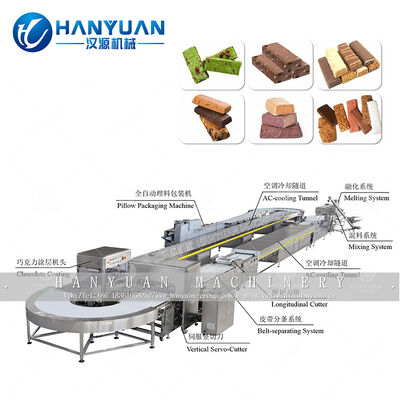 Giá tốt Máy sản xuất thanh protein hoàn toàn tự động 500kg/h Máy sản xuất thanh protein trực tuyến