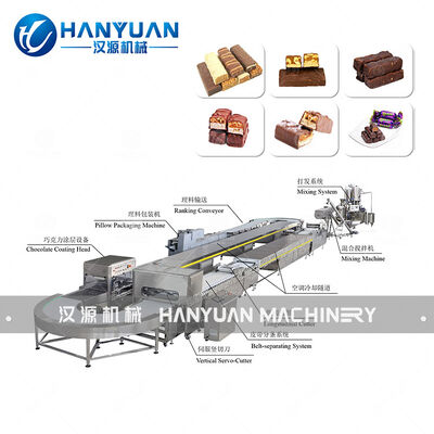 Guter Preis 120kW Snickers Produktionslinie mit Mischform-Schnittverpackung Online