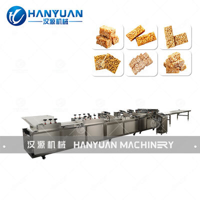 Good price Automatic Peanut Candy Bar Making Machine with Food Grade Conveyor, Stainless Steel Shell, and 300~400kg/h Capacity online